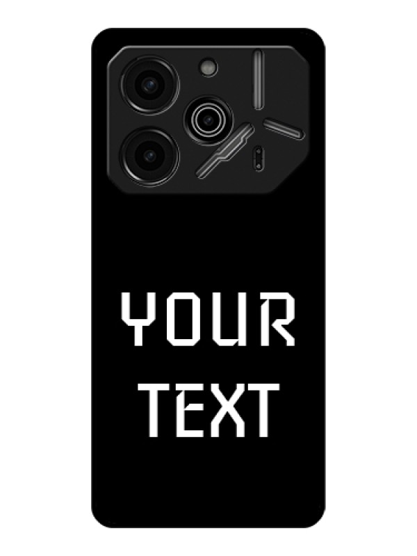 Custom Tecno Pova 6 Pro 5G Custom Glass Phone Case - Your Name Design