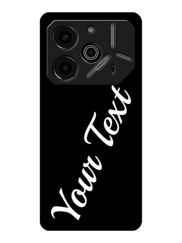 Custom Tecno Pova 6 Pro 5G Custom Glass Phone Case - With Your Name Design