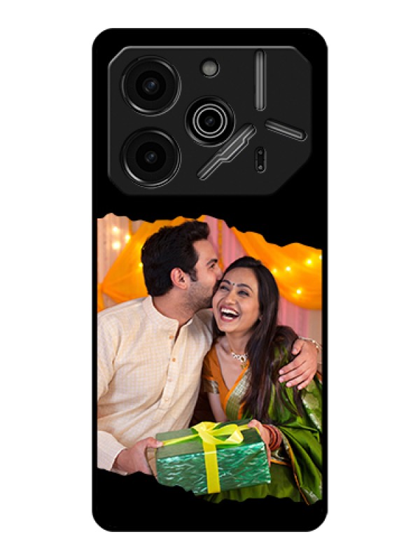 Custom Tecno Pova 6 Pro 5G Custom Glass Phone Case - Tear - Off Design