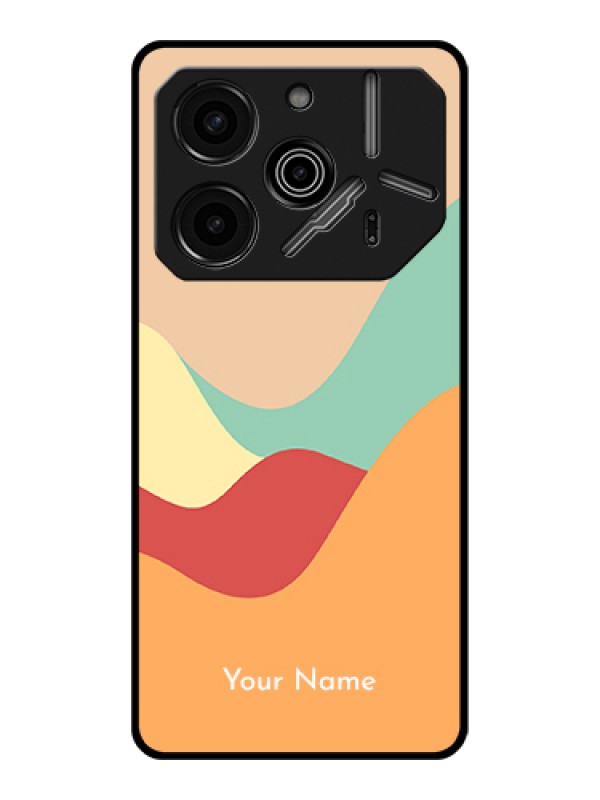 Custom Tecno Pova 6 Pro 5G Custom Glass Phone Case - Ocean Waves Multi - Colour Design