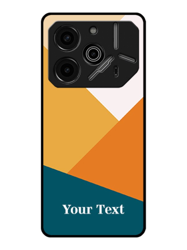 Custom Tecno Pova 6 Pro 5G Custom Glass Phone Case - Stacked Multi - Colour Design