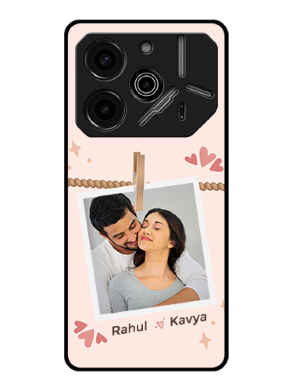 Custom Tecno Pova 6 Pro 5G Custom Glass Phone Case - Forever And Ever Love Design