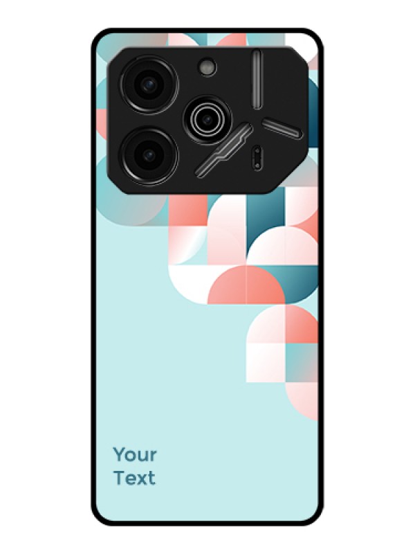 Custom Tecno Pova 6 Pro 5G Custom Glass Phone Case - Stylish Semi - Circle Pattern Design