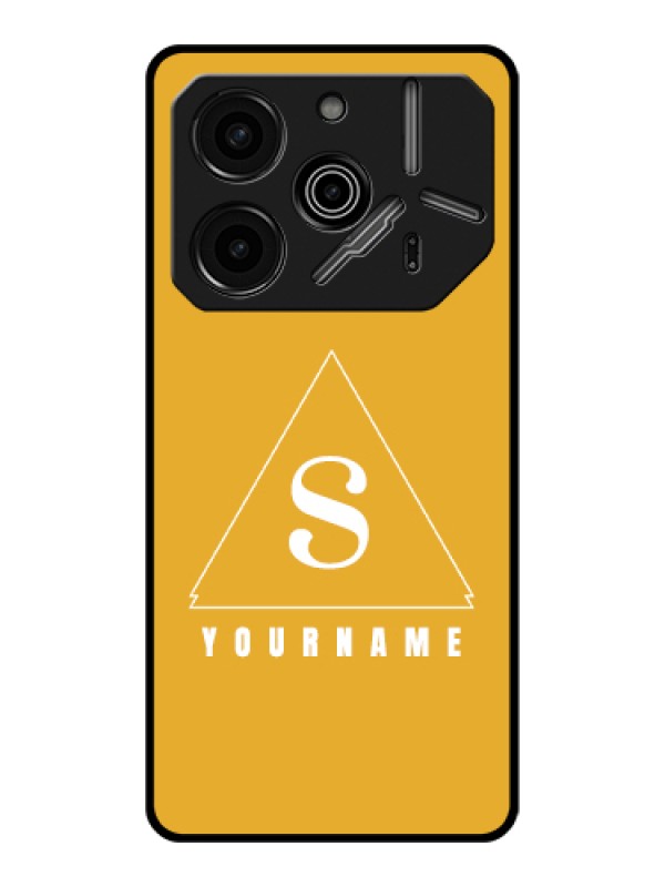Custom Tecno Pova 6 Pro 5G Custom Glass Phone Case - Simple Triangle Design