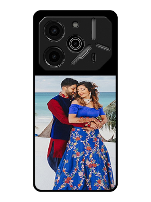 Custom Tecno Pova 6 Pro 5G Custom Glass Phone Case - Upload Full Picture With Custom Color Design