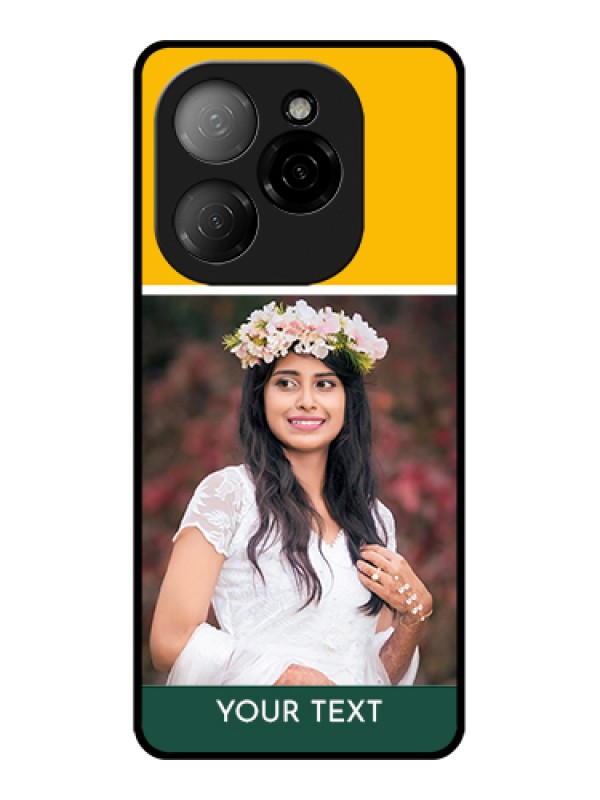 Custom Tecno Spark 20 Pro 5G Custom Glass Phone Case - Love You Design