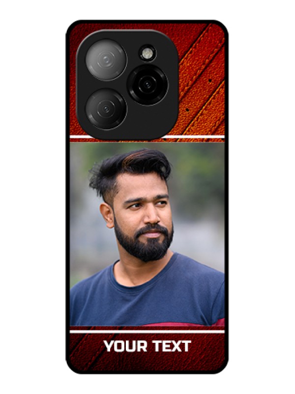 Custom Tecno Spark 20 Pro 5G Custom Glass Phone Case - Leather Phone Case Design