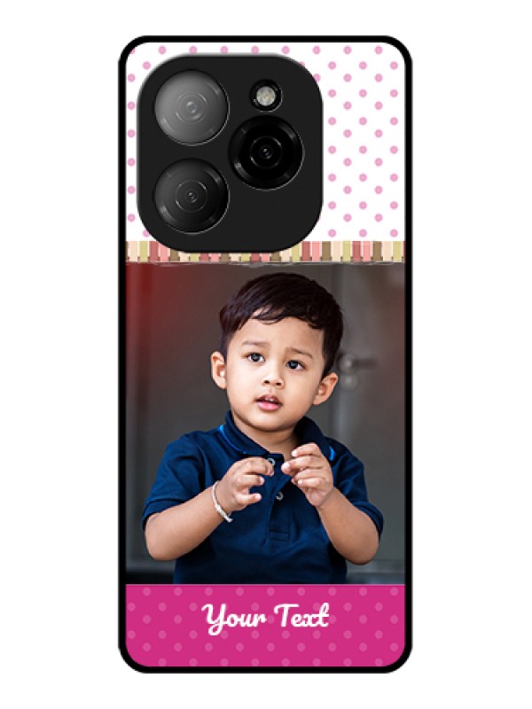 Custom Tecno Spark 20 Pro 5G Custom Glass Phone Case - Cute Girls Cover Design