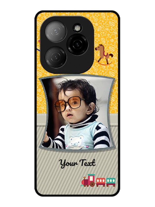 Custom Tecno Spark 20 Pro 5G Custom Glass Phone Case - Baby Picture Upload Design