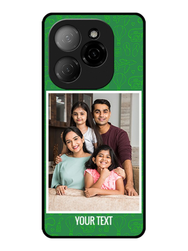 Custom Tecno Spark 20 Pro 5G Custom Glass Phone Case - Picture Upload Design