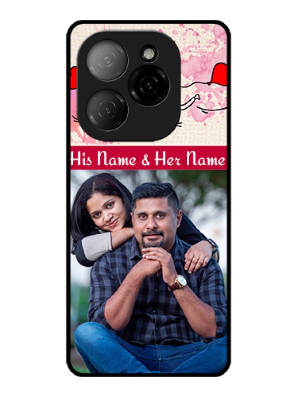 Custom Tecno Spark 20 Pro 5G Custom Glass Phone Case - You And Me Case Design