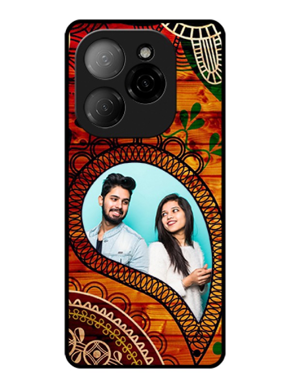 Custom Tecno Spark 20 Pro 5G Custom Glass Phone Case - Abstract Colorful Design