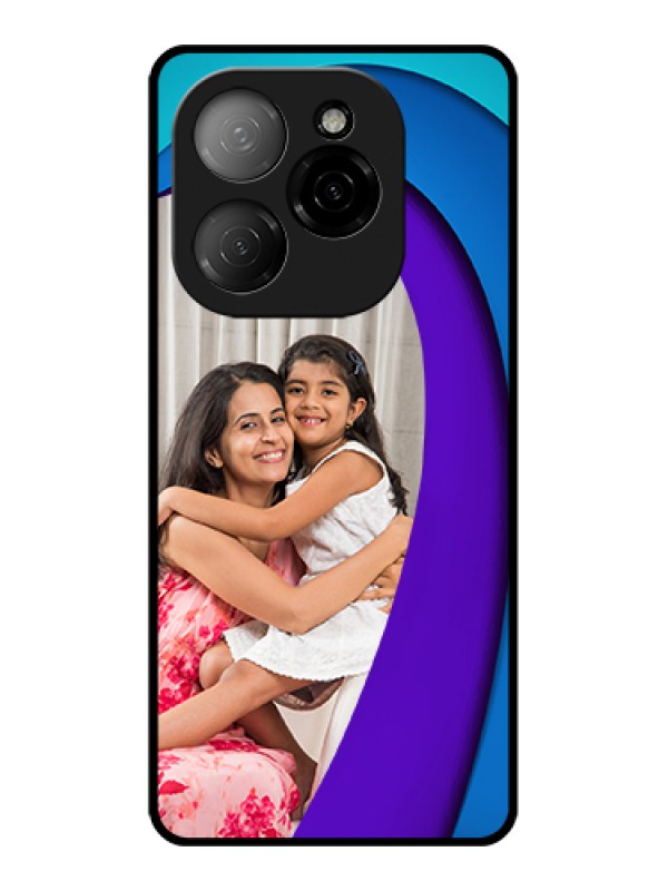 Custom Tecno Spark 20 Pro 5G Custom Glass Phone Case - Simple Pattern Design