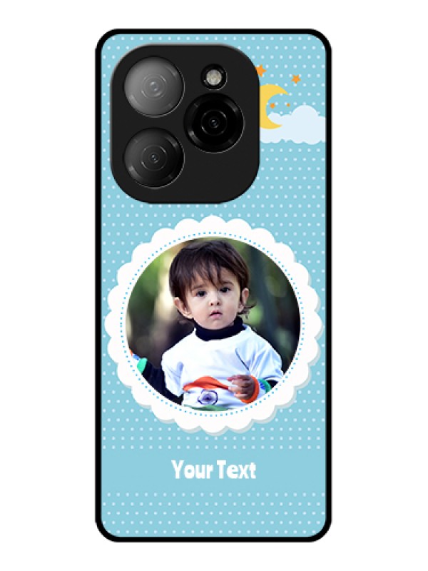 Custom Tecno Spark 20 Pro 5G Custom Glass Phone Case - Violet Pattern Design