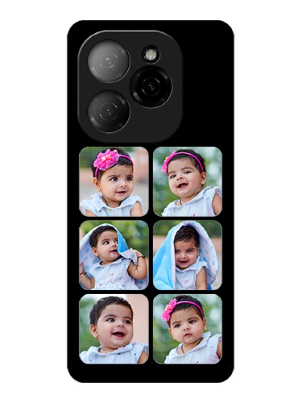 Custom Tecno Spark 20 Pro 5G Custom Glass Phone Case - Multiple Pictures Design