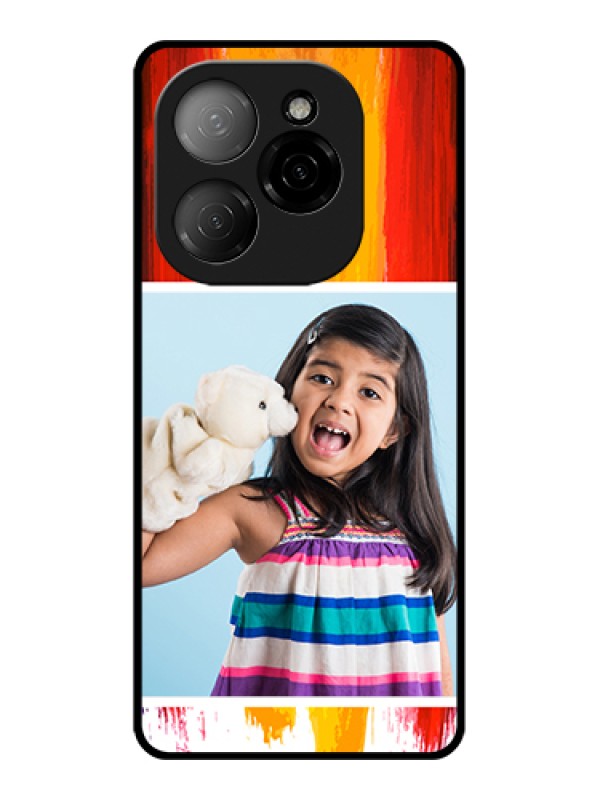 Custom Tecno Spark 20 Pro 5G Custom Glass Phone Case - Multi Color Design