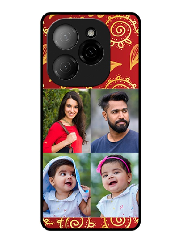 Custom Tecno Spark 20 Pro 5G Custom Glass Phone Case - 4 Image Traditional Design