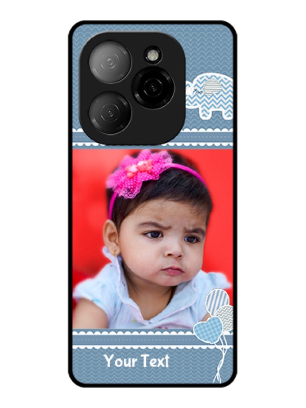 Custom Tecno Spark 20 Pro 5G Custom Glass Phone Case - With Kids Pattern Design