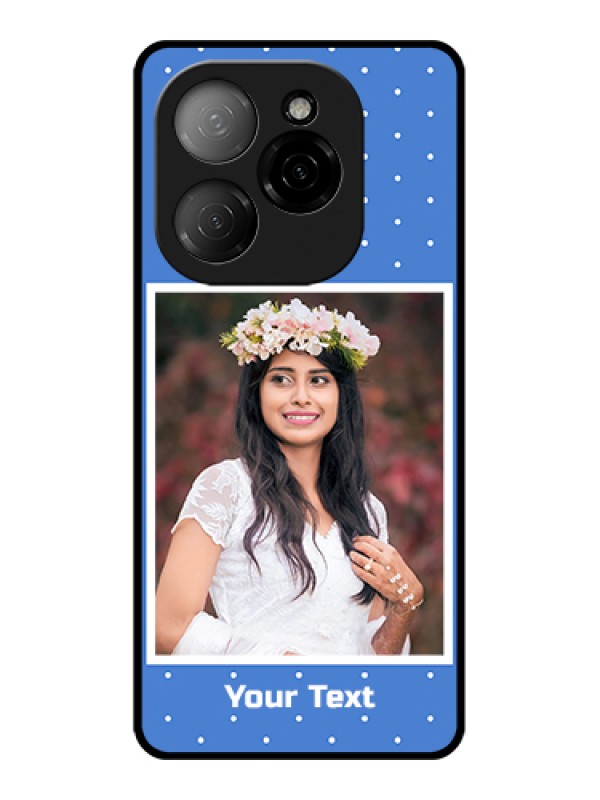 Custom Tecno Spark 20 Pro 5G Custom Glass Phone Case - Polka Dots Design