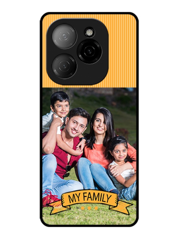 Custom Tecno Spark 20 Pro 5G Custom Glass Phone Case - My Family Design