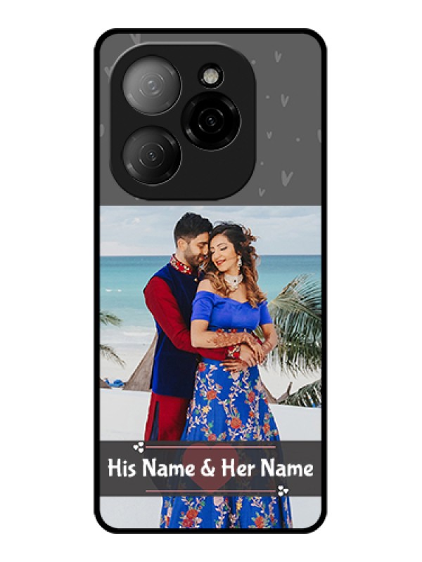 Custom Tecno Spark 20 Pro 5G Custom Glass Phone Case - Buy Love Design With Photo Online