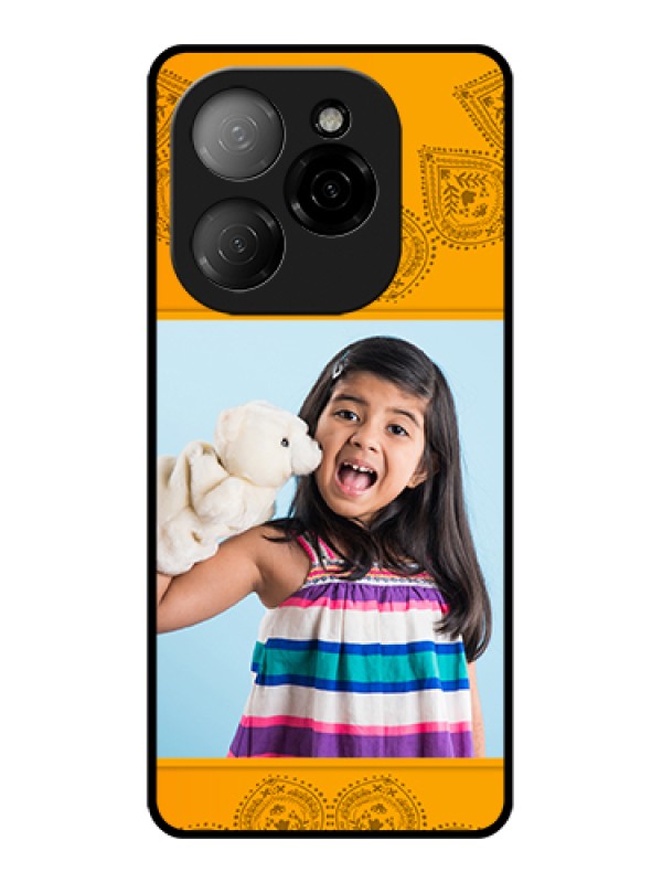 Custom Tecno Spark 20 Pro 5G Custom Glass Phone Case - Photo Wedding Design