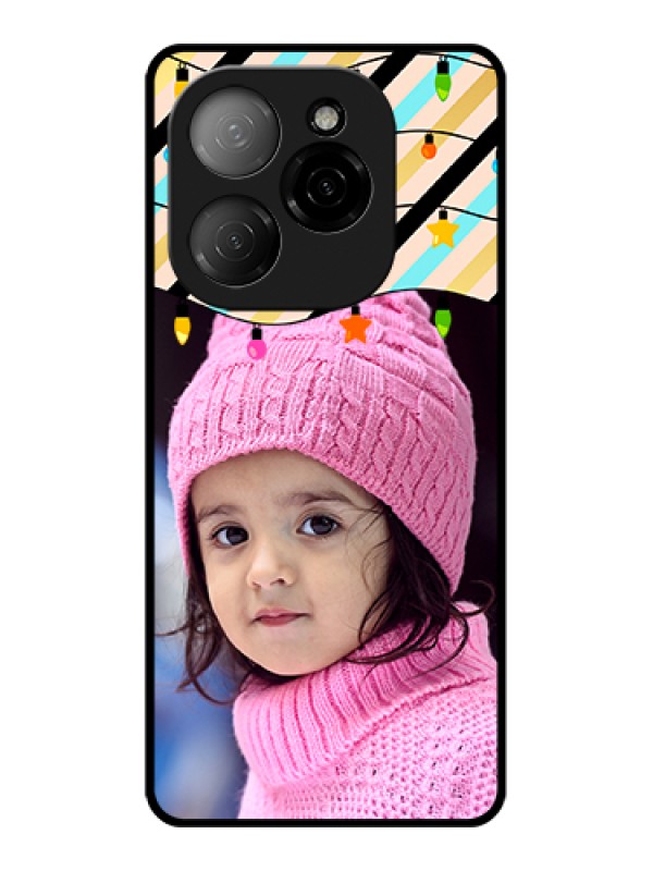 Custom Tecno Spark 20 Pro 5G Custom Glass Phone Case - Lights Hanging Design