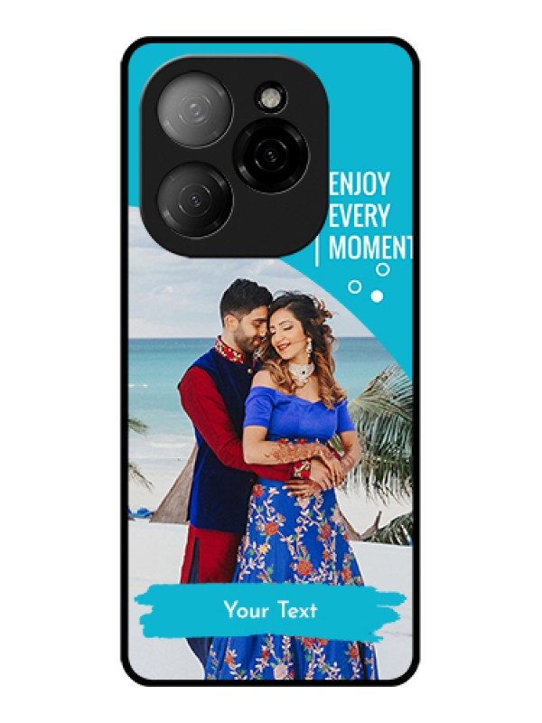 Custom Tecno Spark 20 Pro 5G Custom Glass Phone Case - Happy Moment Design