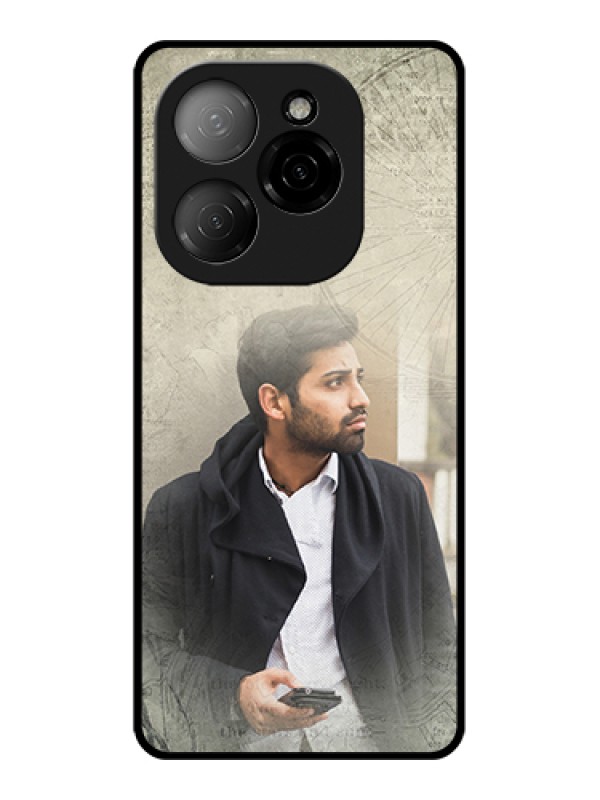 Custom Tecno Spark 20 Pro 5G Custom Glass Phone Case - With Vintage Design