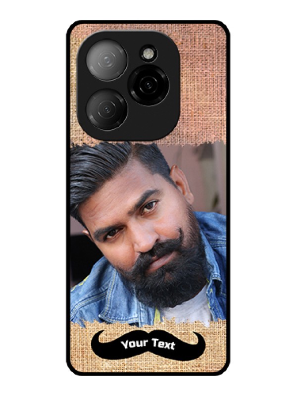 Custom Tecno Spark 20 Pro 5G Custom Glass Phone Case - With Texture Design