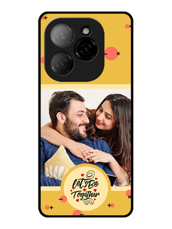 Custom Tecno Spark 20 Pro 5G Custom Glass Phone Case - Lets Be Together Design