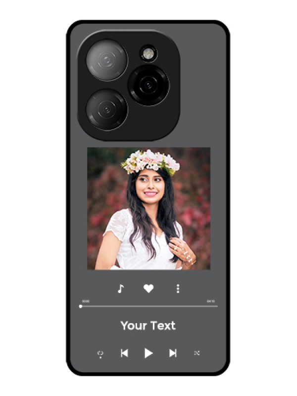 Custom Tecno Spark 20 Pro 5G Custom Glass Phone Case - Play The Music Design