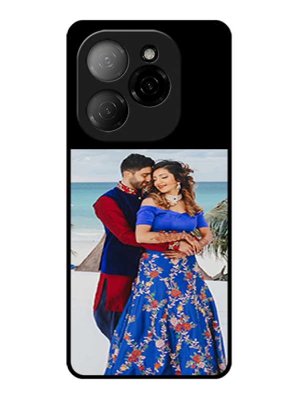 Custom Tecno Spark 20 Pro 5G Custom Glass Phone Case - Upload Full Picture With Custom Color Design