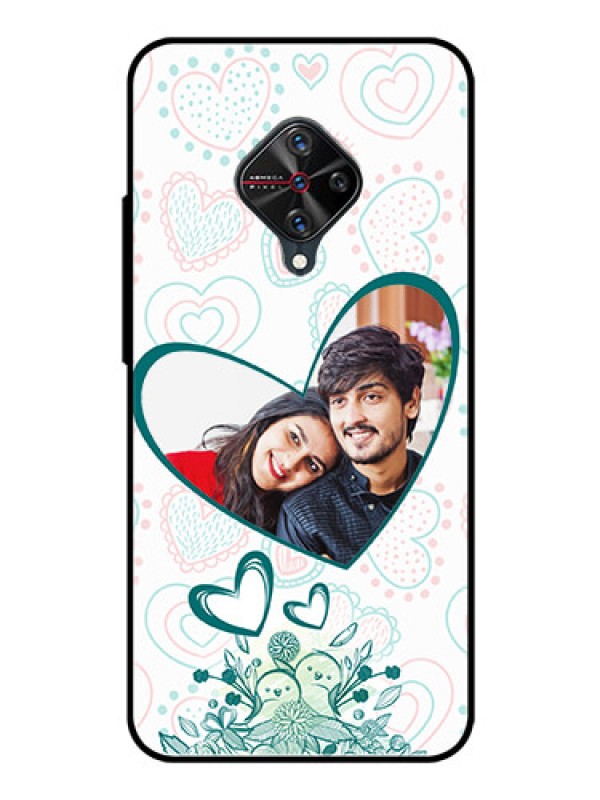 Custom Vivo S1 Pro Photo Printing on Glass Case  - Premium Couple Design