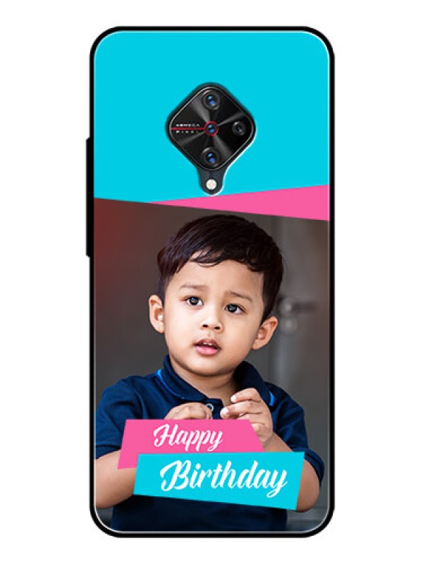 Custom Vivo S1 Pro Personalized Glass Phone Case  - Image Holder with 2 Color Design