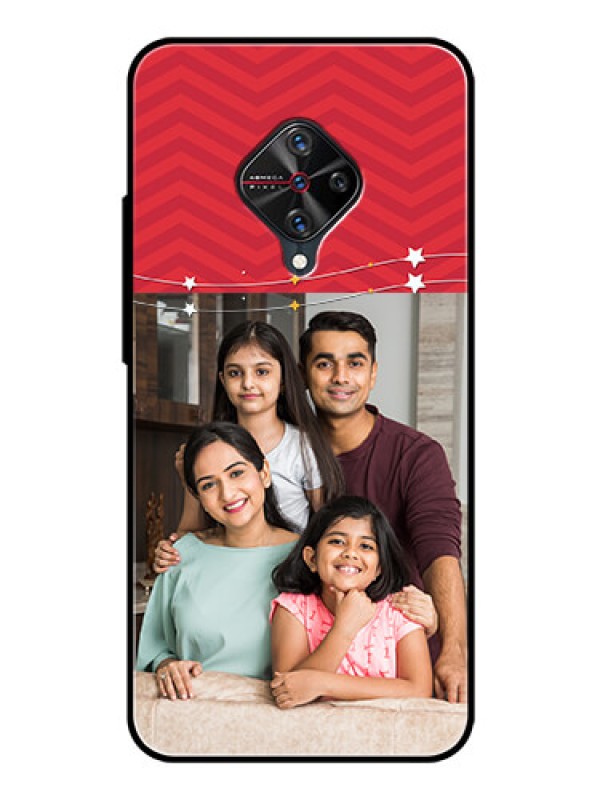 Custom Vivo S1 Pro Personalized Glass Phone Case  - Happy Family Design