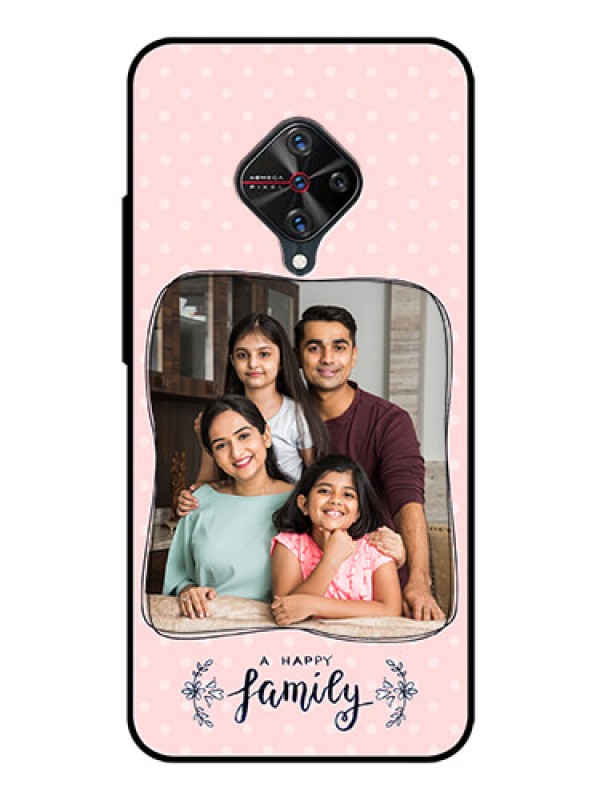 Custom Vivo S1 Pro Custom Glass Phone Case  - Family with Dots Design