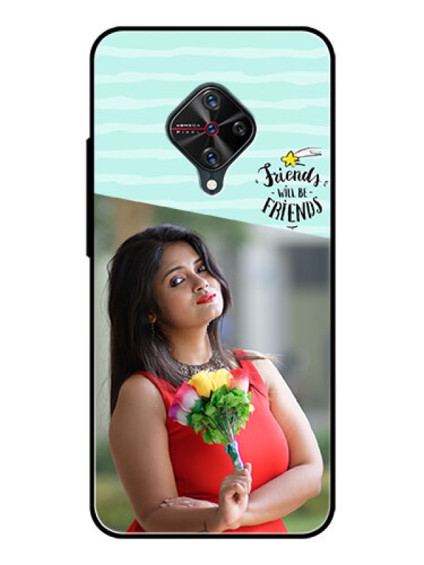 Custom Vivo S1 Pro Custom Glass Phone Case  - Friends Picture Icon Design