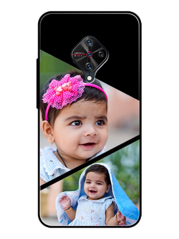 Custom Vivo S1 Pro Custom Glass Phone Case  - Semi Cut Design