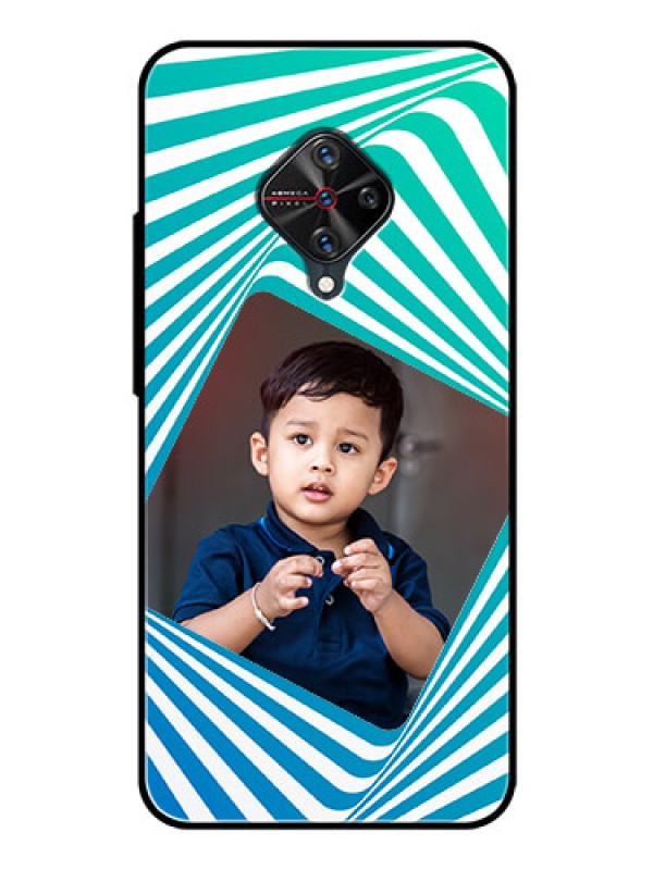 Custom Vivo S1 Pro Personalized Glass Phone Case  - Abstract Spiral Design
