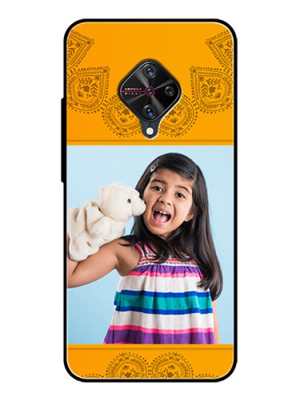 Custom Vivo S1 Pro Personalized Glass Phone Case  - Photo Wedding Design 