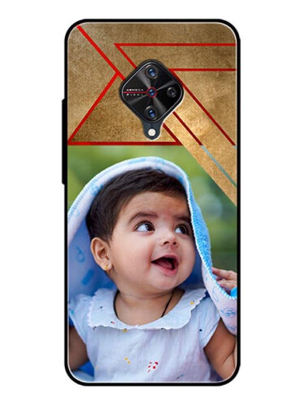 Custom Vivo S1 Pro Personalized Glass Phone Case  - Gradient Abstract Texture Design