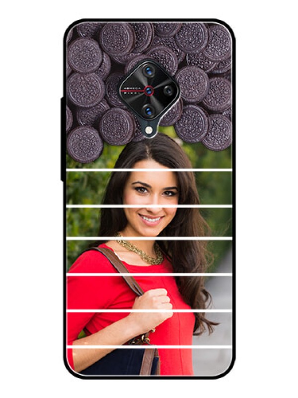 Custom Vivo S1 Pro Custom Glass Phone Case  - with Oreo Biscuit Design