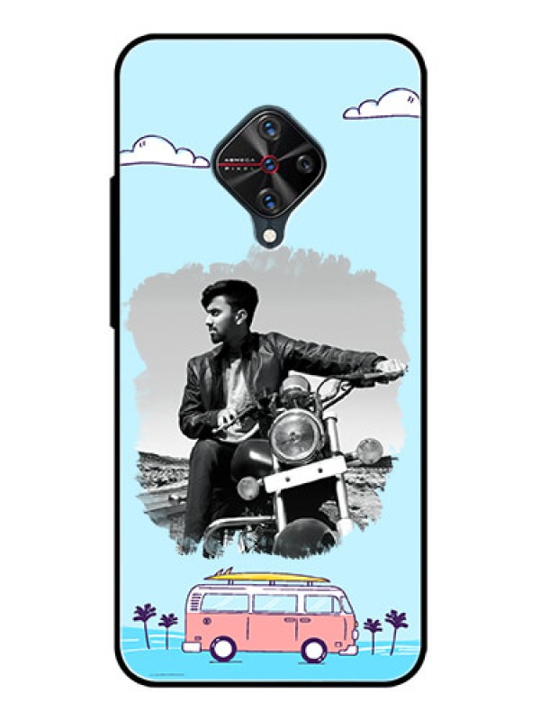 Custom Vivo S1 Pro Photo Printing on Glass Case  - Travel & Adventure Design