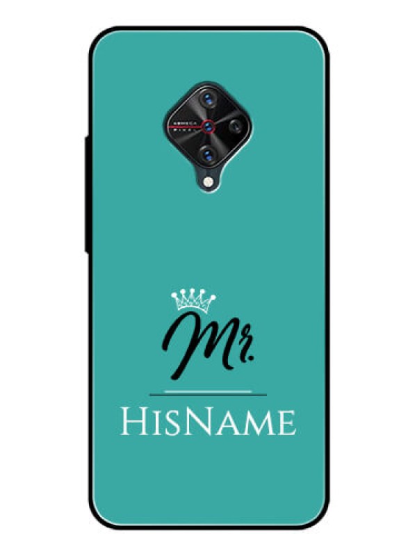Custom Vivo S1 Pro Custom Glass Phone Case Mr with Name