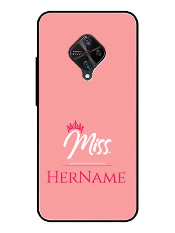 Custom Vivo S1 Pro Custom Glass Phone Case Mrs with Name