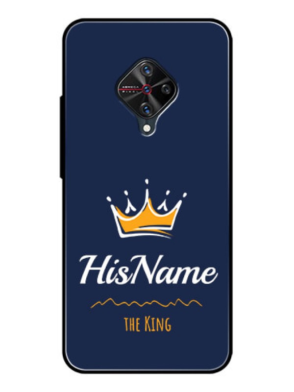 Custom Vivo S1 Pro Glass Phone Case King with Name