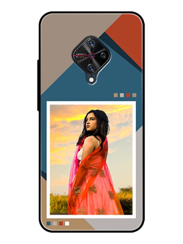 Custom Vivo S1 Pro Personalized Glass Phone Case - Retro color pallet Design