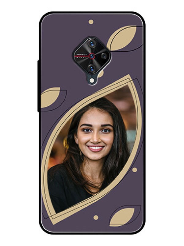 Custom Vivo S1 Pro Custom Glass Mobile Case - Falling Leaf Design