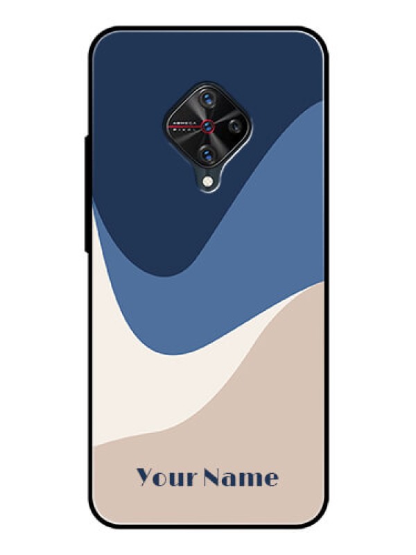 Custom Vivo S1 Pro Custom Glass Phone Case - Abstract Drip Art Design